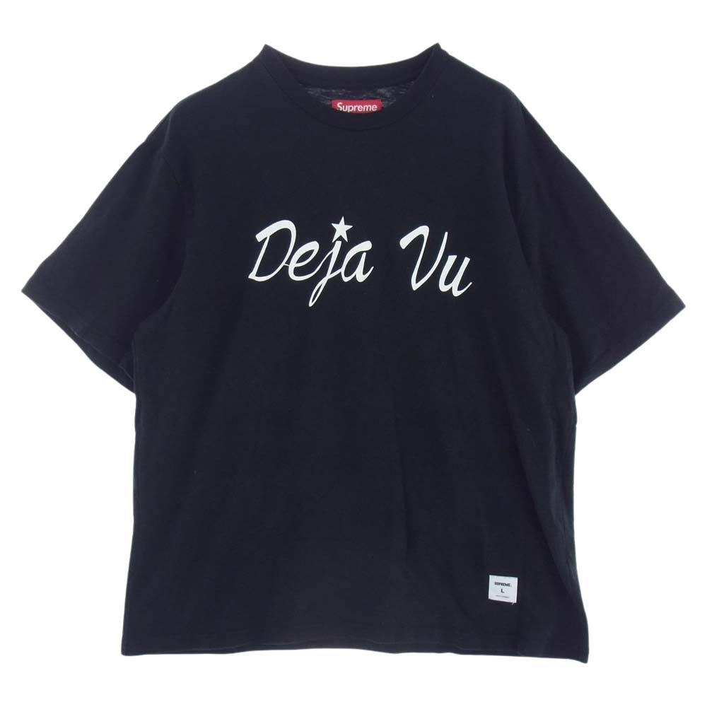 Supreme シュプリーム 23AW Deja Vu S/S デジャヴ プリント クルーネック 半袖 Tシャツ ブラック系 L【中古】