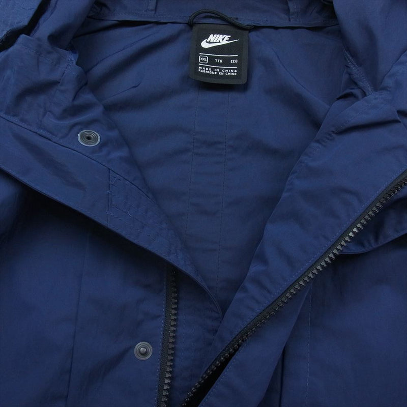 NIKE ナイキ CZ9888-455 NSW PE UL PARKA HOODIE JACKET ナイロン ジャケット ネイビー系 XXL【中古】