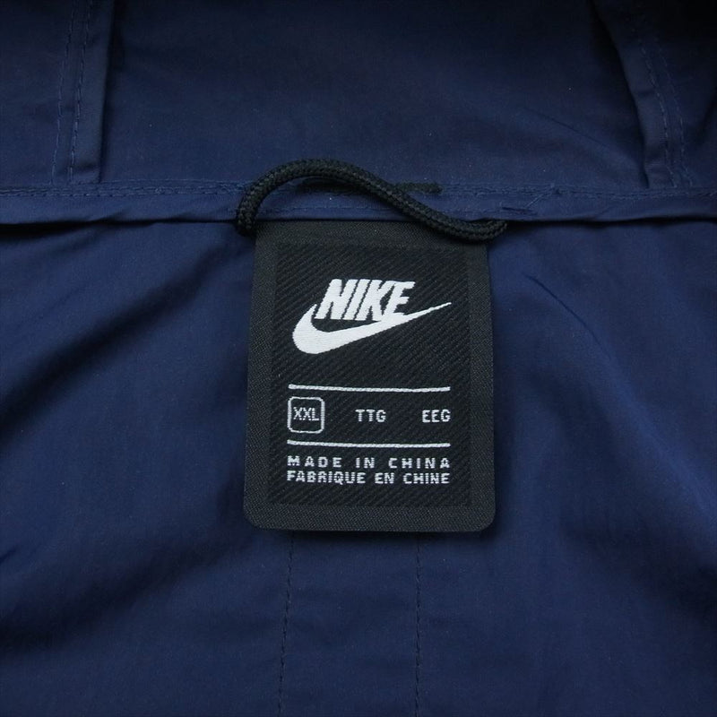 NIKE ナイキ CZ9888-455 NSW PE UL PARKA HOODIE JACKET ナイロン ジャケット ネイビー系 XXL【中古】