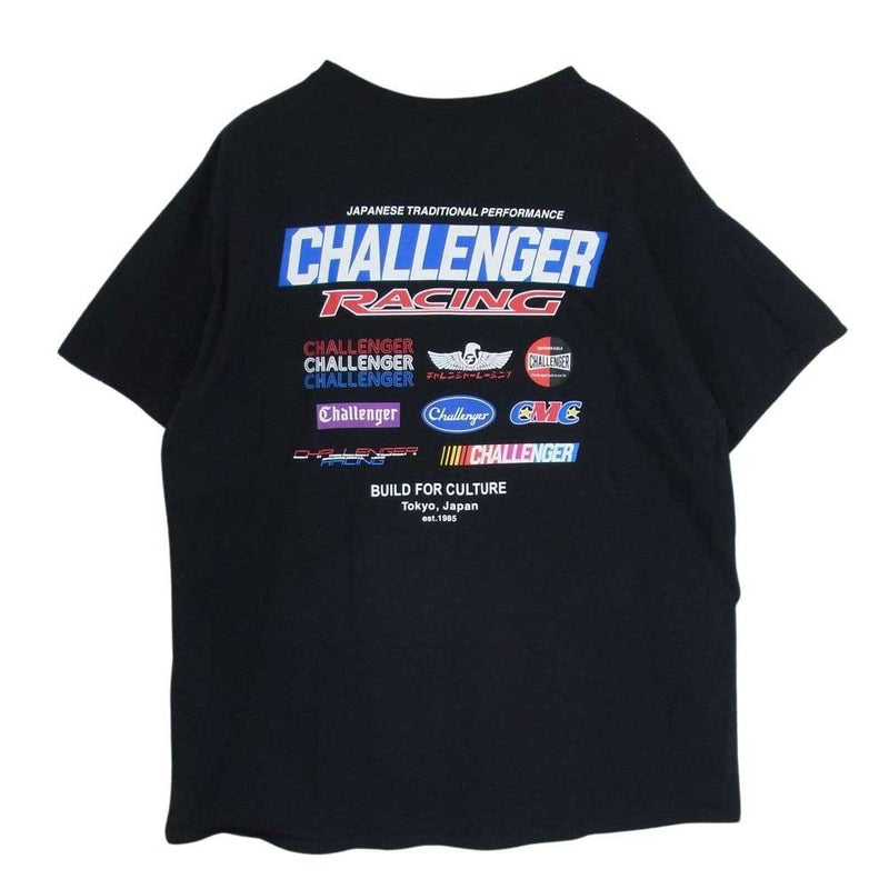 CHALLENGER チャレンジャー CMC RACING LOGO TEE 半袖 ショートスリーブ 丸首 クルーネック Tシャツ ブラック系 XL【中古】