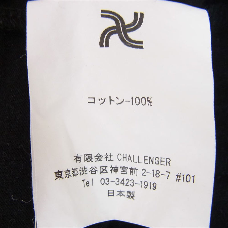 CHALLENGER チャレンジャー HAVE YOU SEEN TEE 半袖 ショートスリーブ 丸首 クルーネック Tシャツ ブラック系 XL【中古】