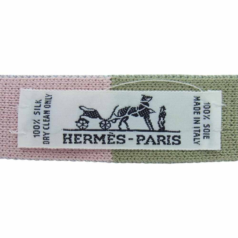 HERMES エルメス 4way キャトルタン スリム ニットタイ マルチカラー系【中古】