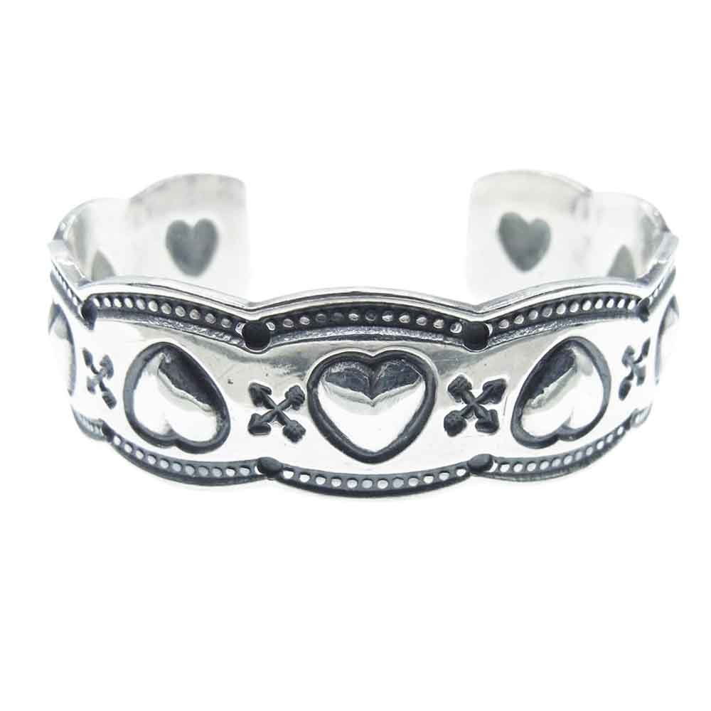 SUNSHINE REEVES サンシャインリーブス BEAMS 別注 HEART Bracelet ハート ブレスレット バングル  シルバー系【中古】