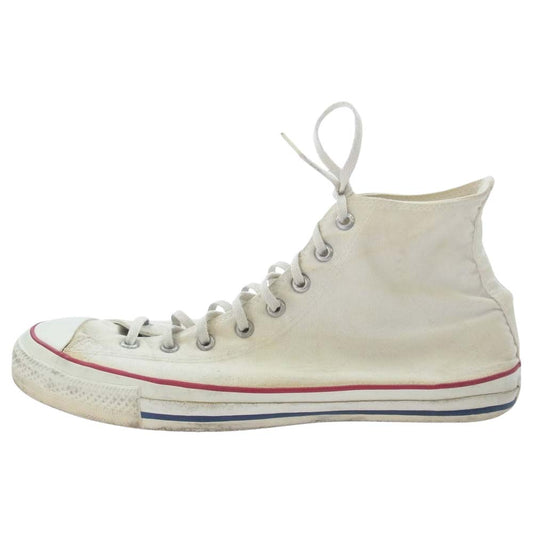 CONVERSE コンバース ヴィンテージ 80s ALL STAR キャンバス ハイ スニーカー オフホワイト系【中古】