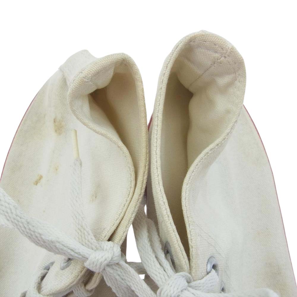 CONVERSE コンバース ヴィンテージ 80s ALL STAR キャンバス ハイ スニーカー オフホワイト系【中古】