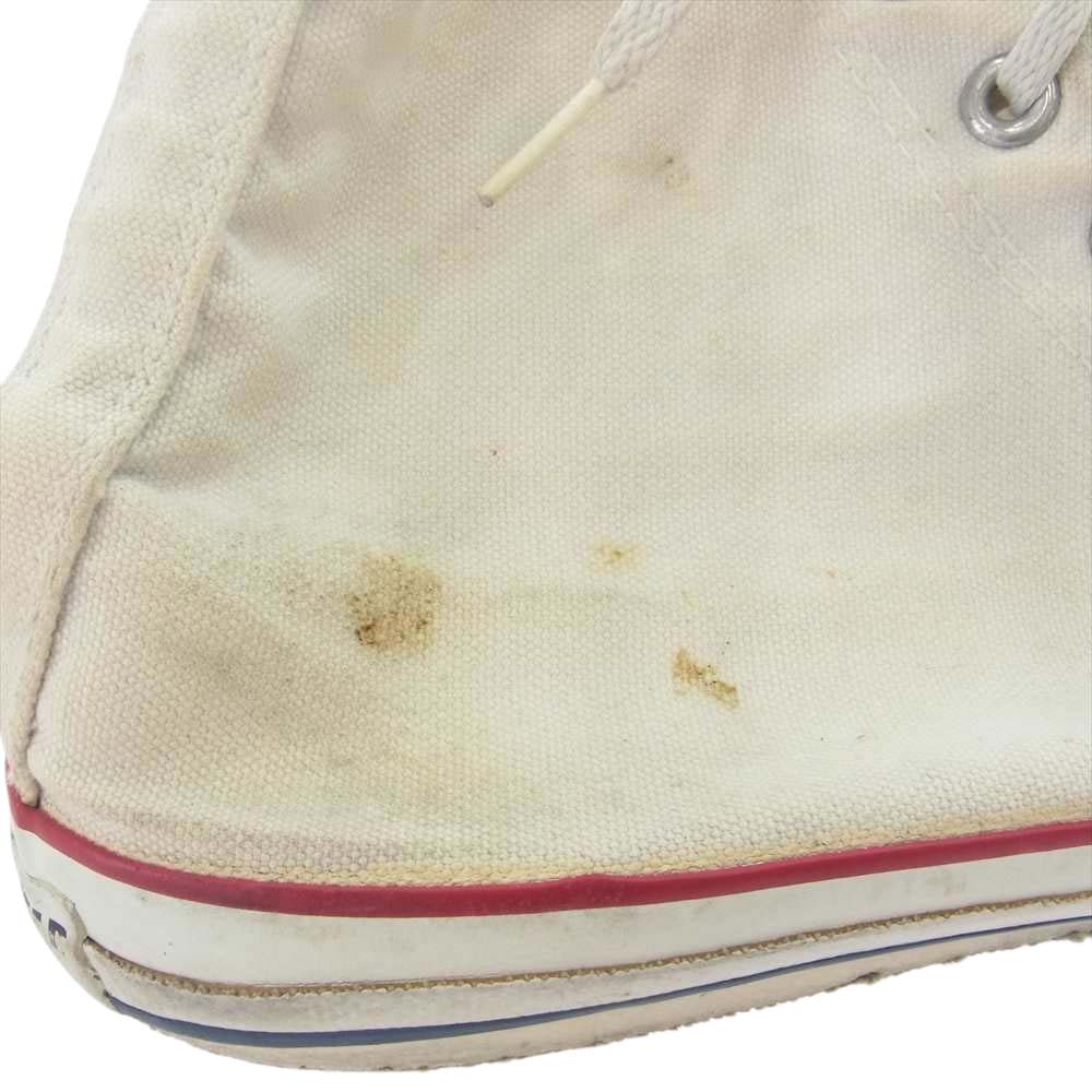 CONVERSE コンバース ヴィンテージ 80s ALL STAR キャンバス ハイ スニーカー オフホワイト系【中古】