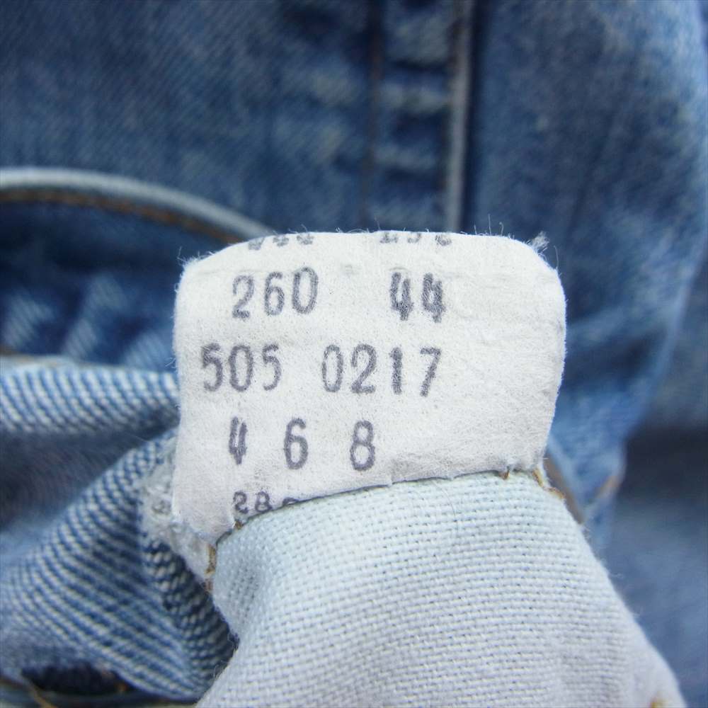 Levi's リーバイス ヴィンテージ オリジナル 70s 76年製 505 スモールe 66前期 ボタン裏刻印8 TALON42 デニム パンツ インディゴブルー系【中古】
