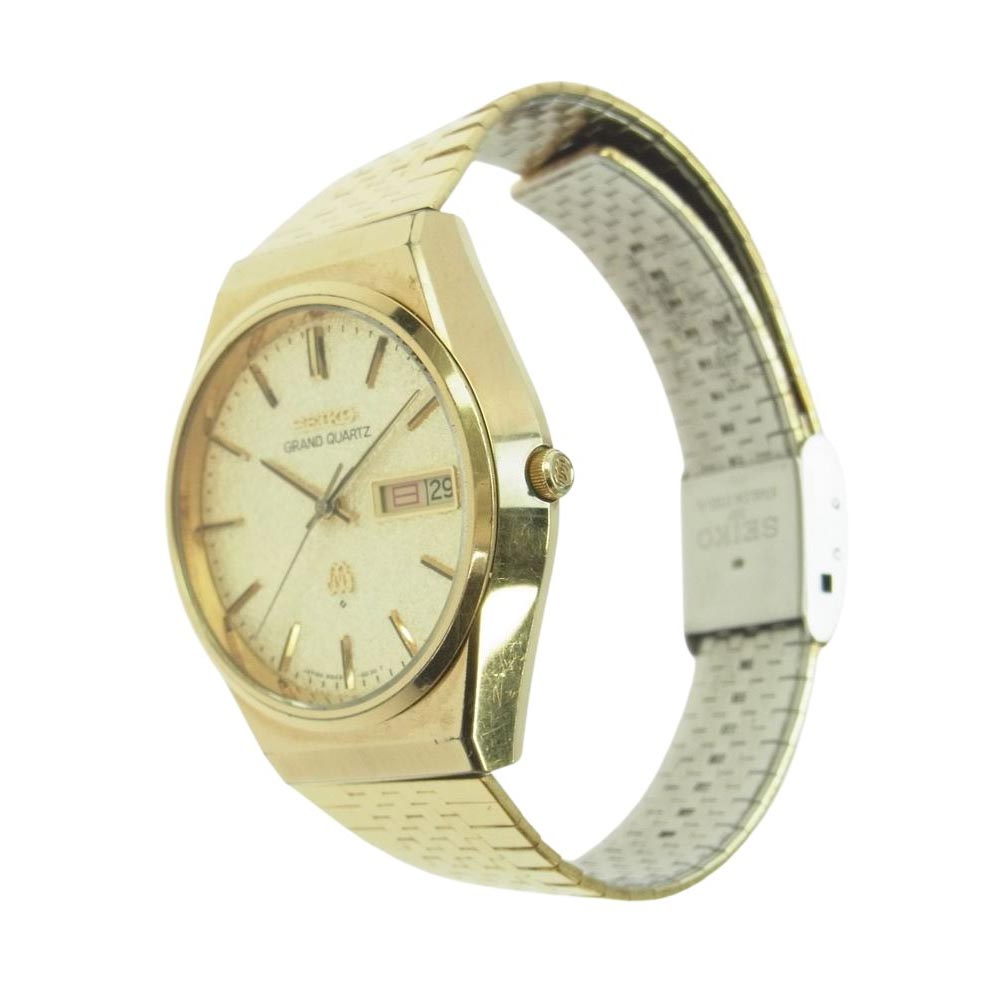 SEIKO セイコー 9943-8020 GRAND QUARTZ グランド クォーツ 雪目文字盤  ゴールド  アナログ 腕時計 ゴールド系【中古】