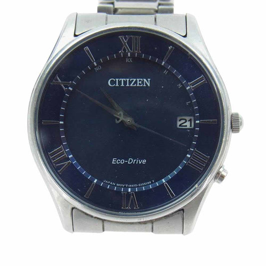 CITIZEN シチズン H415-S112907 エコドライブ ソーラー アナログ 腕時計 シルバー系【中古】