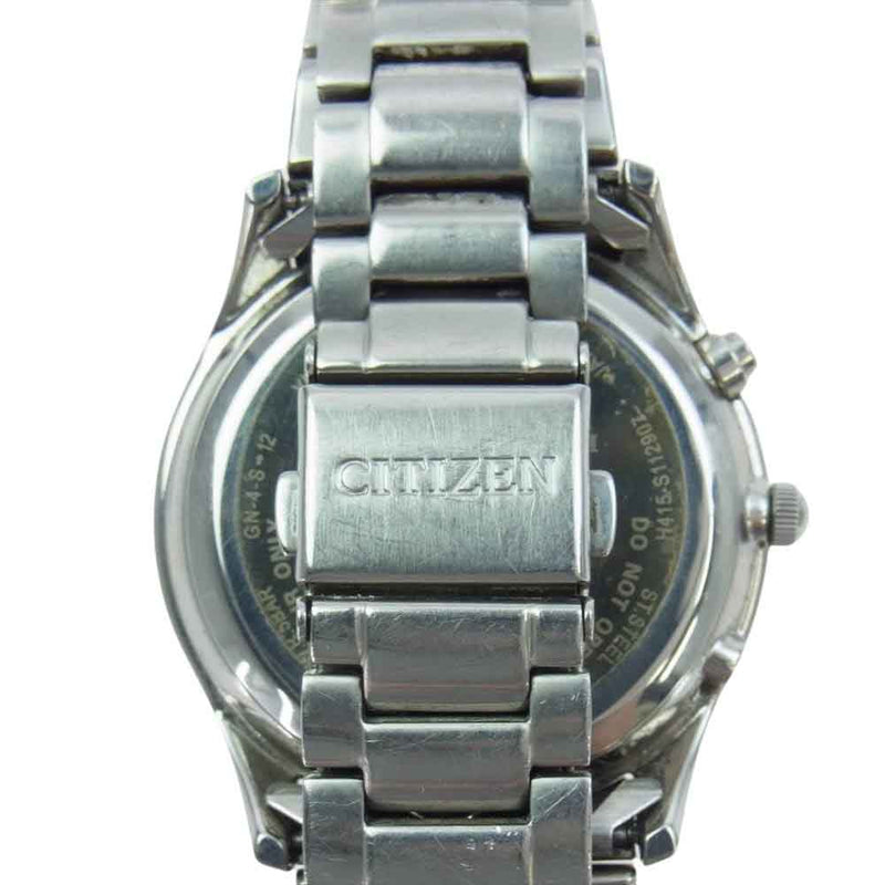 CITIZEN シチズン H415-S112907 エコドライブ ソーラー アナログ 腕時計 シルバー系【中古】