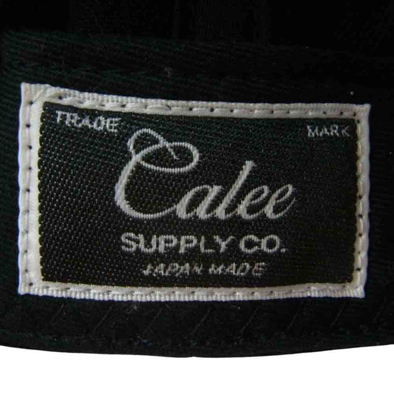 CALEE キャリー CAL NT LOGO TWILL BASEBALL CAP ベースボール キャップ ブラック系【中古】