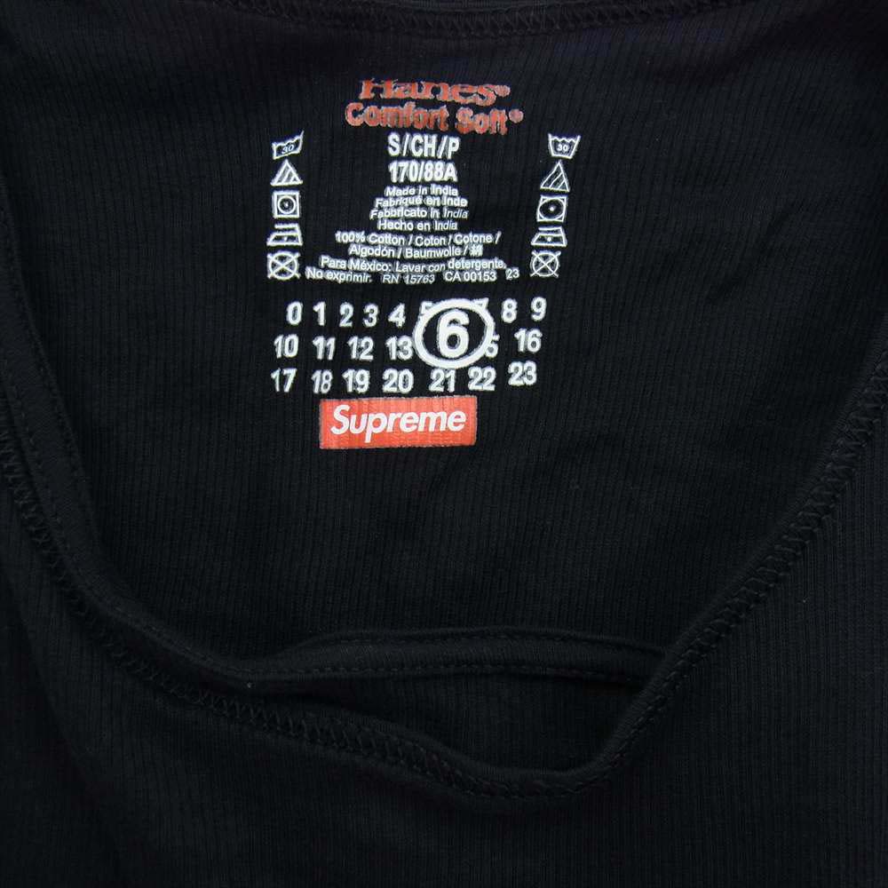 Supreme シュプリーム 24SS MM6 エムエムシックス Maison Margiela メゾンマルジェラ Hanes Tagless Tank Top タンクトップ ブラック系 S【中古】