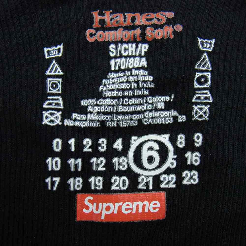 Supreme シュプリーム 24SS MM6 エムエムシックス Maison Margiela メゾンマルジェラ Hanes Tagless Tank Top タンクトップ ブラック系 S【中古】