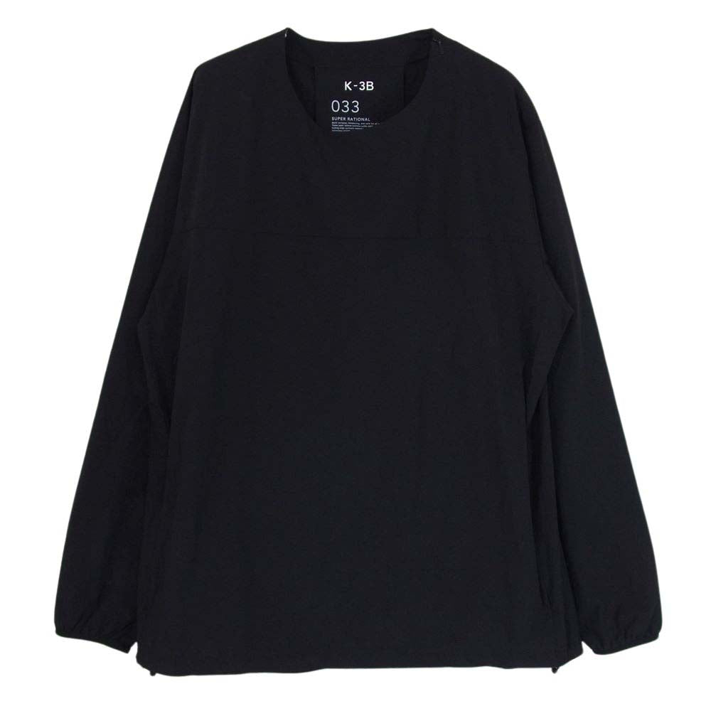 ケースリービー 033-A ナイロン 長袖 ロングスリーブ プルオーバー トップス カットソー ブラック系 1【中古】