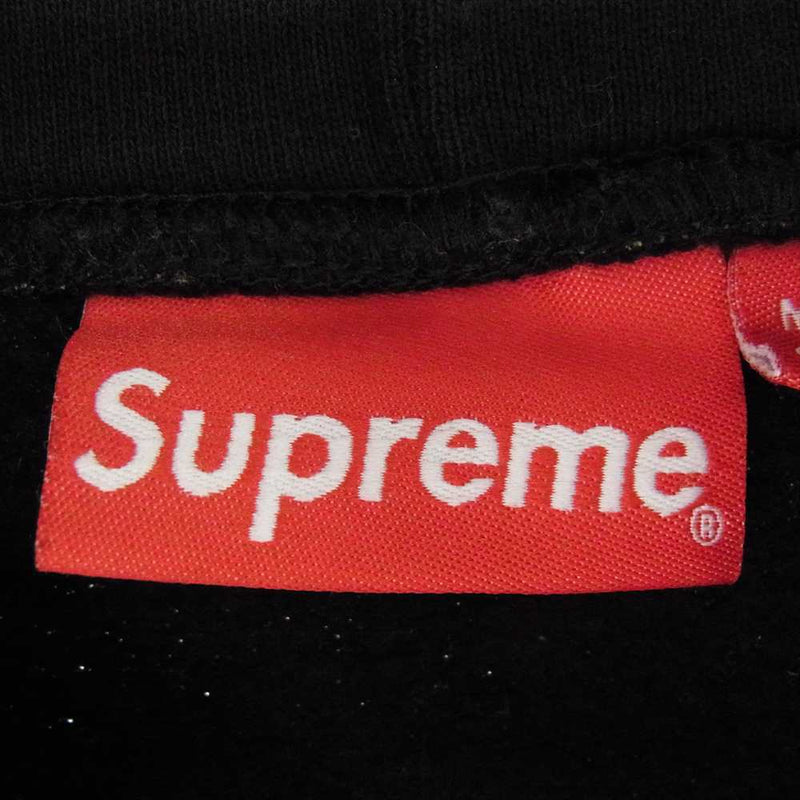 Supreme シュプリーム 18SS Skull Pile Hooded Sweatshirt スカル パイル フーデッド スウェットシャツ プルオーバー パーカー ブラック系 L【中古】