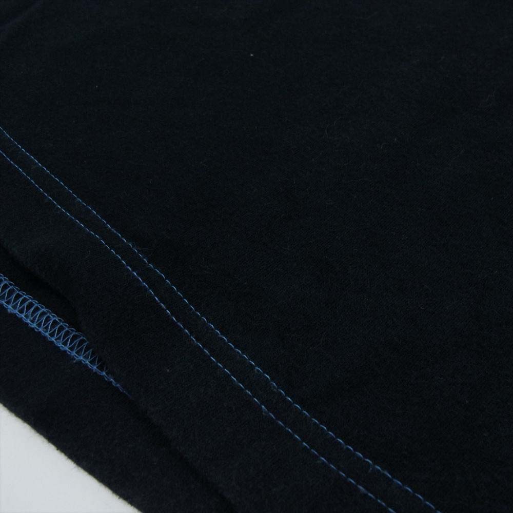 BURBERRY BLACK LABEL バーバリーブラックレーベル BMV44-909-09 ノバチェック 刺繍 ロゴ 半袖 Tシャツ ネイビー系 3【中古】