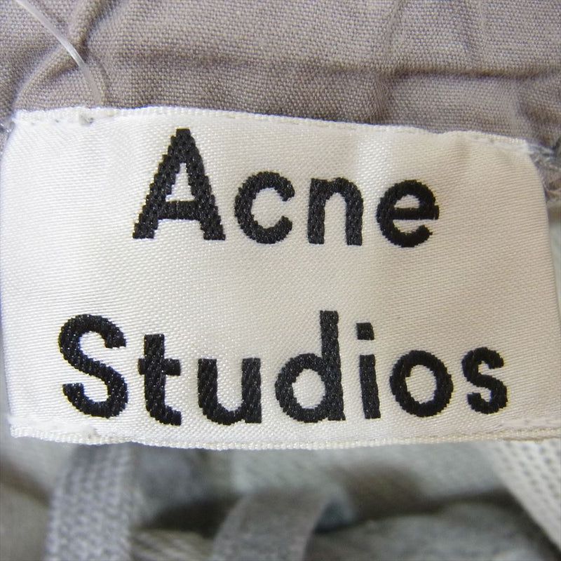 ACNE STUDIOS アクネストゥディオズ JOHNA PAW15 コットン リブ スウェット パンツ グレー系 L【中古】