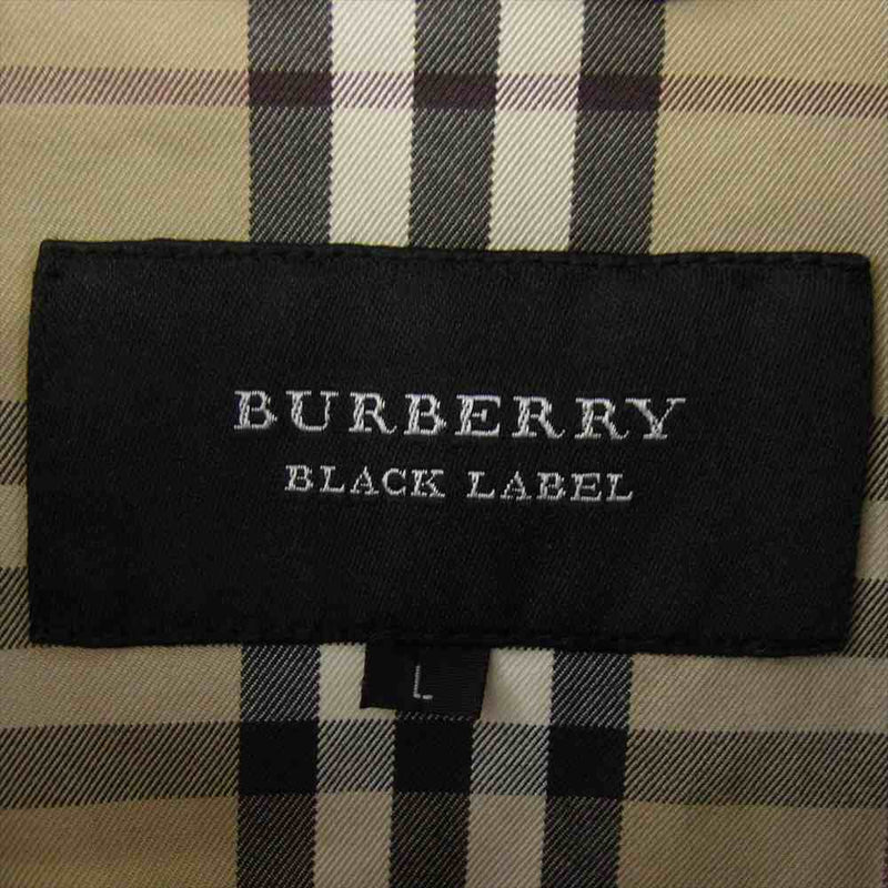 BURBERRY BLACK LABEL バーバリーブラックレーベル BMP57-815-28 花モチーフ ノバチェック デニム ジャケット インディゴブルー系 L【中古】