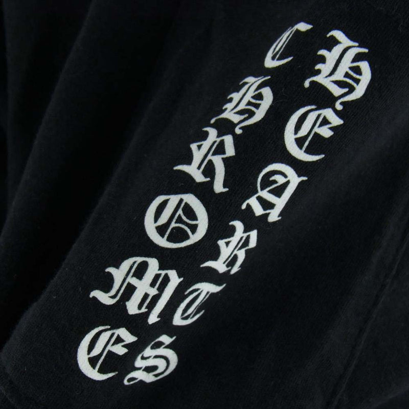 CHROME HEARTS クロムハーツ（原本無） 大阪限定 Osaka Scroll Label Logo Tee スクロールラベルロゴ ポケット 半袖Tシャツ ブラック系 XL【中古】