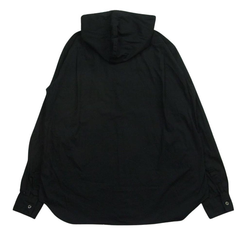 COMME des GARCONS HOMME PLUS コムデギャルソンオムプリュス AD2010 PF-B027 フーディ ロングスリーブ 長袖 シャツ ブラック系 M【中古】