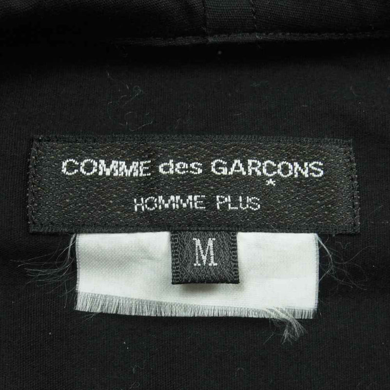 COMME des GARCONS HOMME PLUS コムデギャルソンオムプリュス AD2010 PF-B027 フーディ ロングスリーブ 長袖 シャツ ブラック系 M【中古】