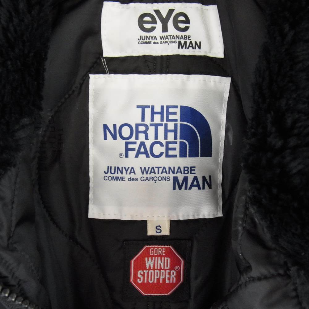 JUNYA WATANABE COMME des GARCONS MAN ジュンヤワタナベコムデギャルソンマン AD2006 OR-J204 × THE NORTH FACE ノースフェイス eYe 中綿 ジャケット ブラック系 S【中古】