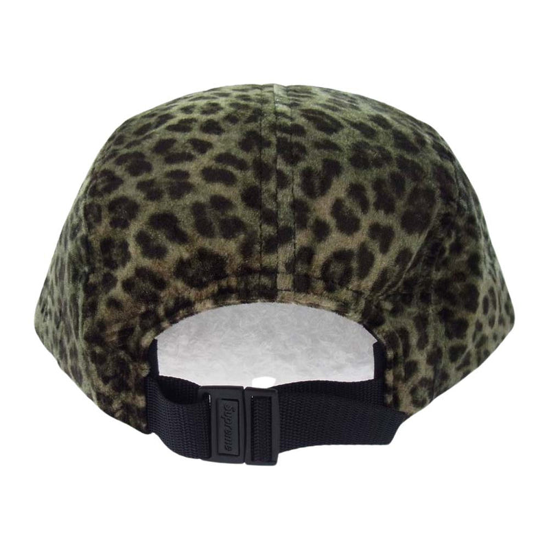 Supreme シュプリーム 24SS Leopard Velvet Camp Cap Olive レオパード ベルベット キャンプ キャップ マルチカラー系【極上美品】【中古】