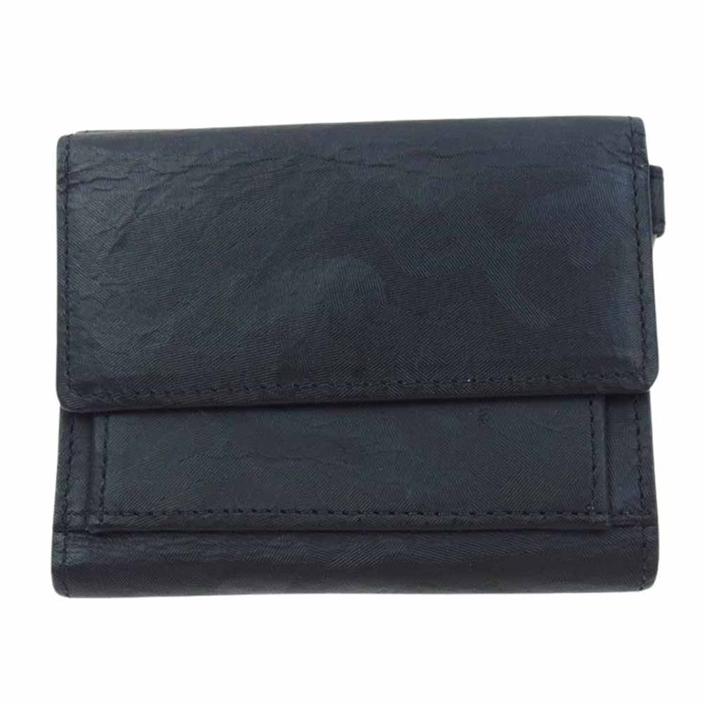 PORTER ポーター 342-06038 WONDER WALLET ワンダー コンパクト ウォレット カモフラ  3つ折り財布 ブラック系【中古】