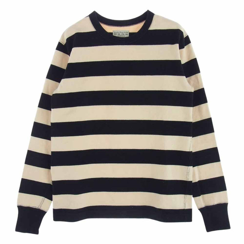 ウエストライド HEAVY BORDER L/S TEE ヘビー ボーダー 長袖 Tシャツ カットソー 36【中古】