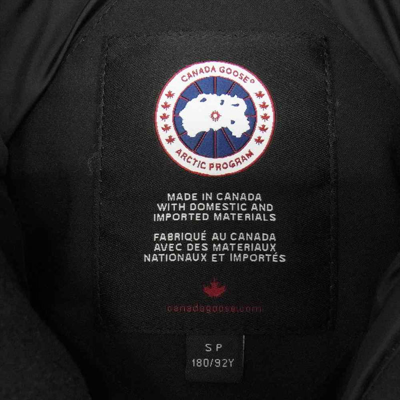 CANADA GOOSE カナダグース 4071M 国内正規品 カナダグースジャパンタグ CONSTABLE PARKA JKT コンスタブルパーカー ダウンジャケット ブラック系 S【中古】