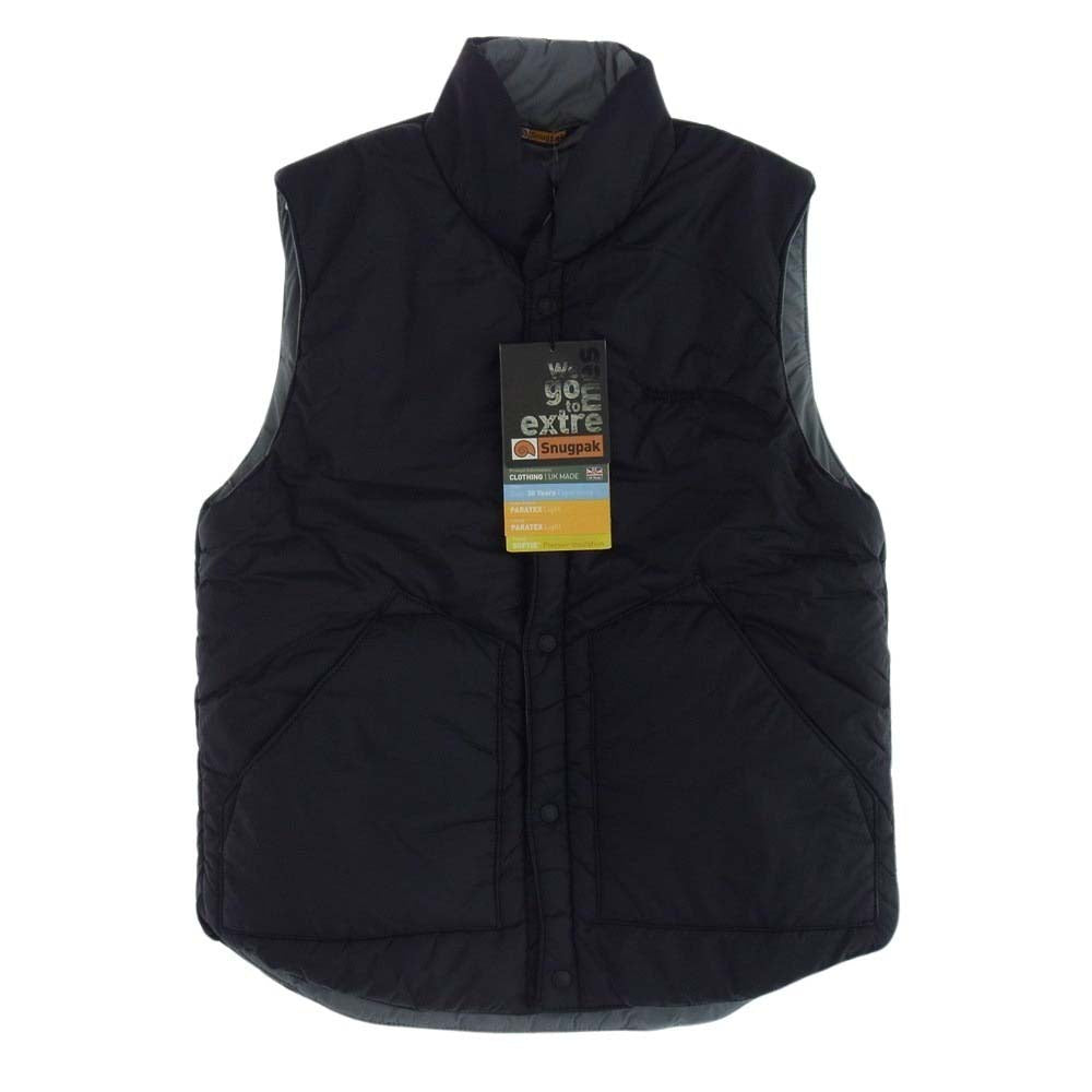 スナグパック AIRPAKVEST イギリス製 リバーシブル 中綿 ベスト ブラック系 グレー系 M【中古】