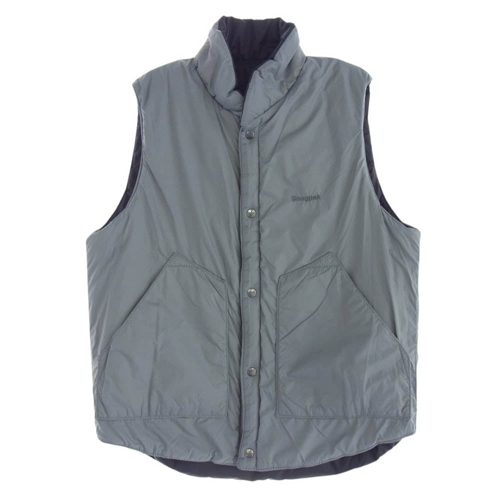 スナグパック AIRPAKVEST イギリス製 リバーシブル 中綿 ベスト ブラック系 グレー系 M【中古】