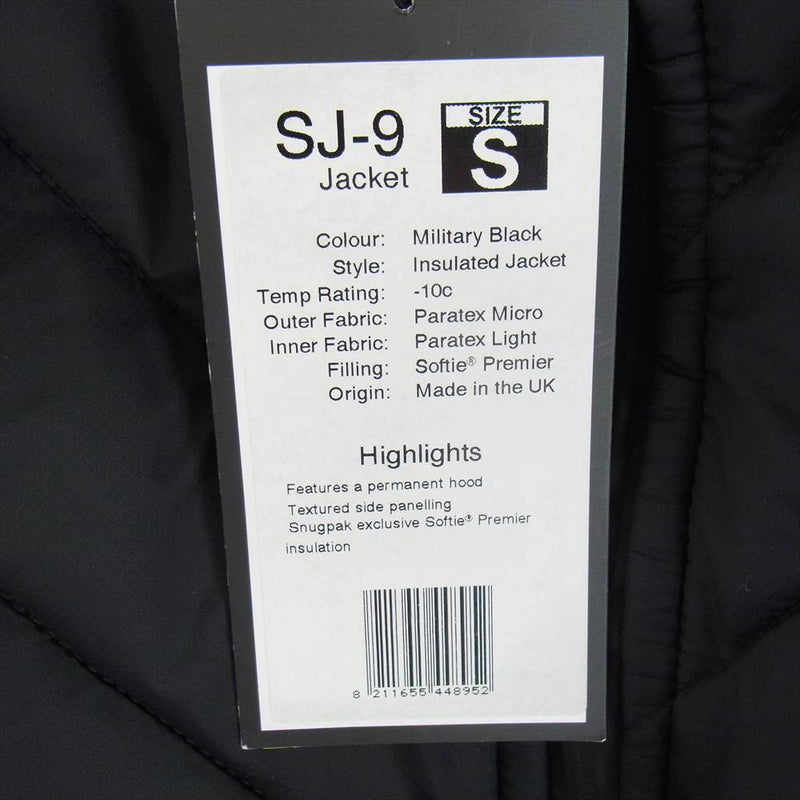 スナグパック SJ-9 INSULATED JACKET イギリス製 キルティング 中綿 ジャケット ブラック系 S【中古】