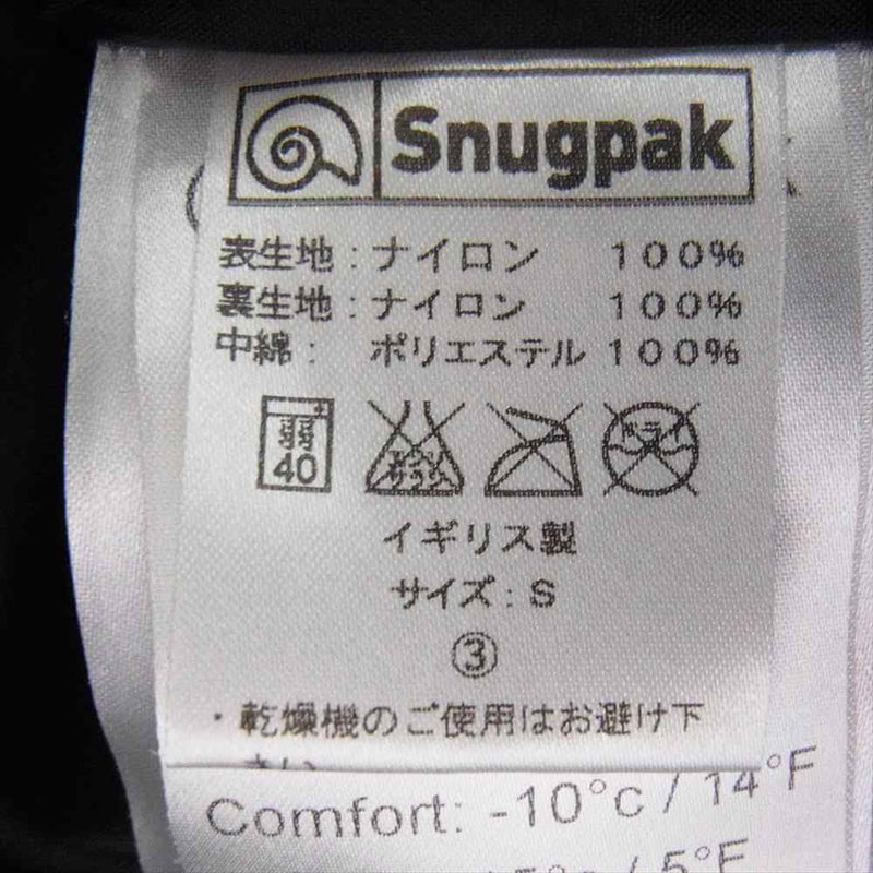 スナグパック SJ-9 INSULATED JACKET イギリス製 キルティング 中綿 ジャケット ブラック系 S【中古】