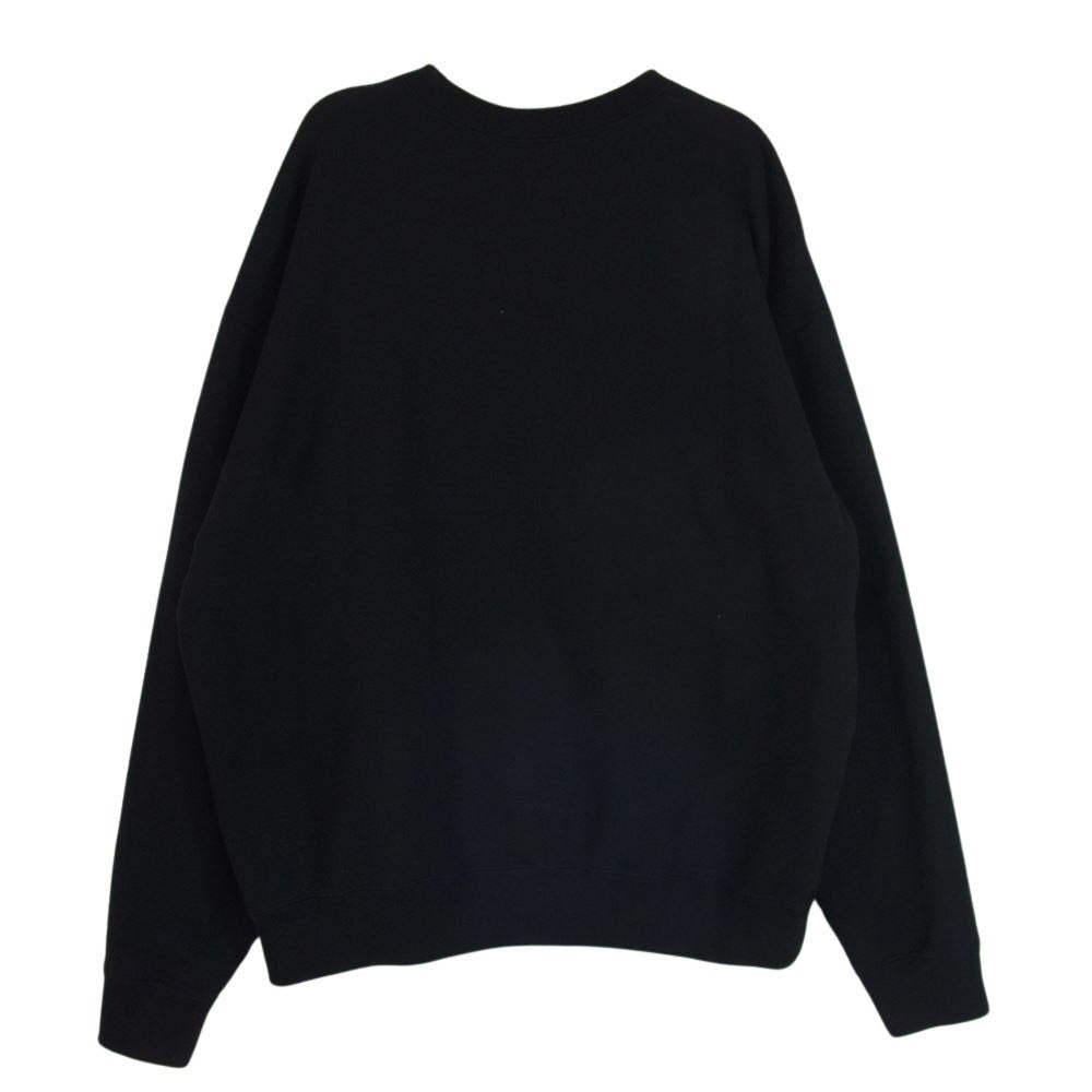 RATS ラッツ 23RTC-1001 CREW NECK SWEAT BAR TAG  長袖 クルーネック スウェット トレーナー ブラック系 XL【中古】