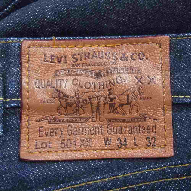 Levi's リーバイス LVC リーバイスヴィンテージクロージング アメリカ製 1933年モデル 501XX シンチバック付 セルビッジ 赤耳 デニム ジーンズ インディゴブルー系 W34L32【中古】