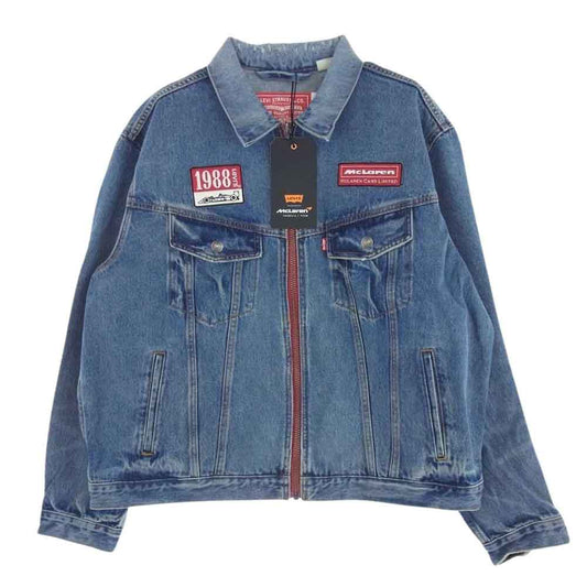 Levi's リーバイス A89900000 × MCLAREN RACING COLLECTION ヘリテージトラッカージャケット インディゴブルー系 L【新古品】【未使用】【中古】