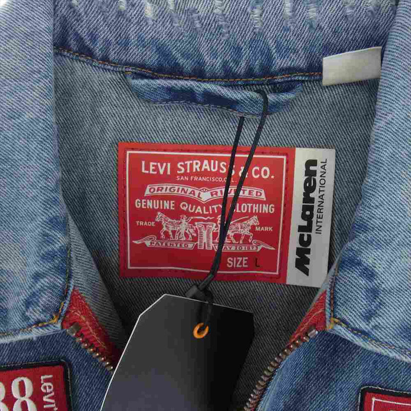 Levi's リーバイス A89900000 × MCLAREN RACING COLLECTION ヘリテージトラッカージャケット インディゴブルー系 L【新古品】【未使用】【中古】