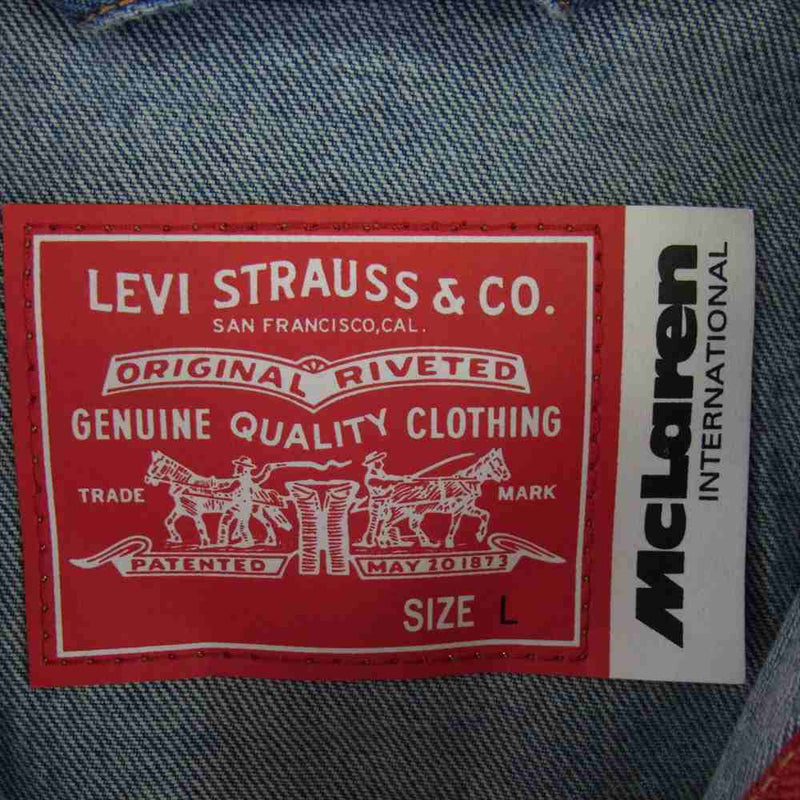 Levi's リーバイス A89900000 × MCLAREN RACING COLLECTION ヘリテージトラッカージャケット インディゴブルー系 L【新古品】【未使用】【中古】