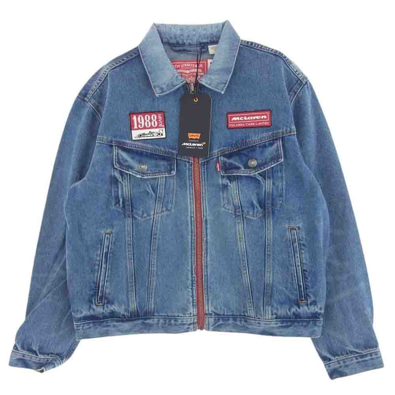 Levi's リーバイス A89900000 × MCLAREN RACING COLLECTION ヘリテージトラッカージャケット インディゴブルー系 M【新古品】【未使用】【中古】