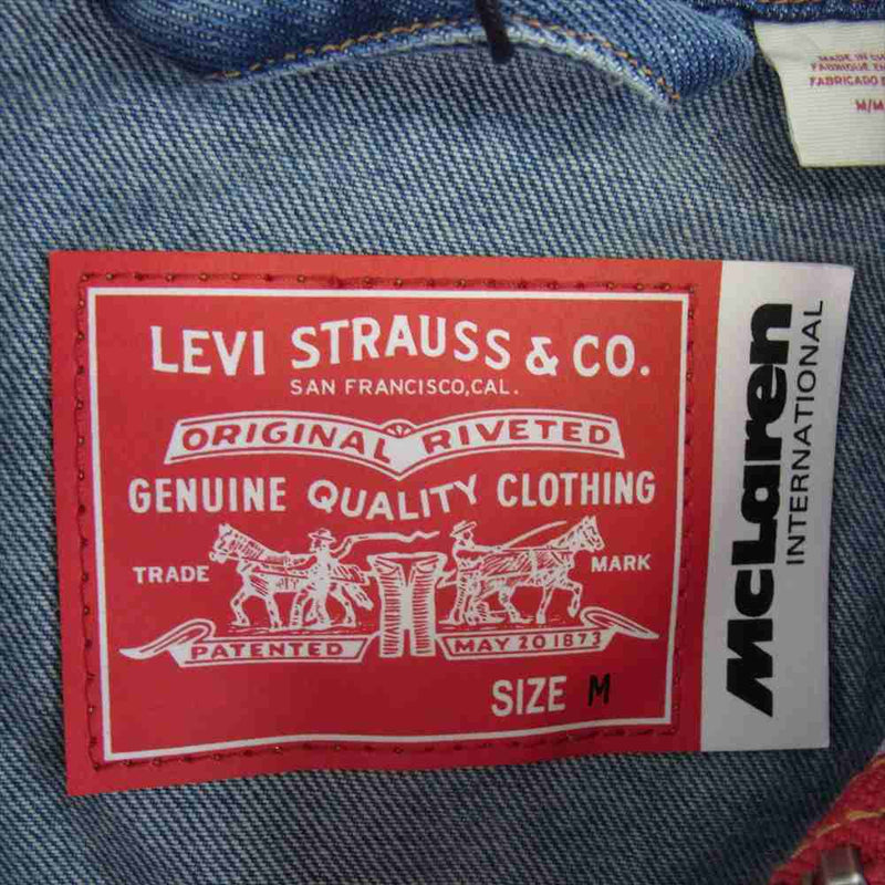 Levi's リーバイス A89900000 × MCLAREN RACING COLLECTION ヘリテージトラッカージャケット インディゴブルー系 M【新古品】【未使用】【中古】