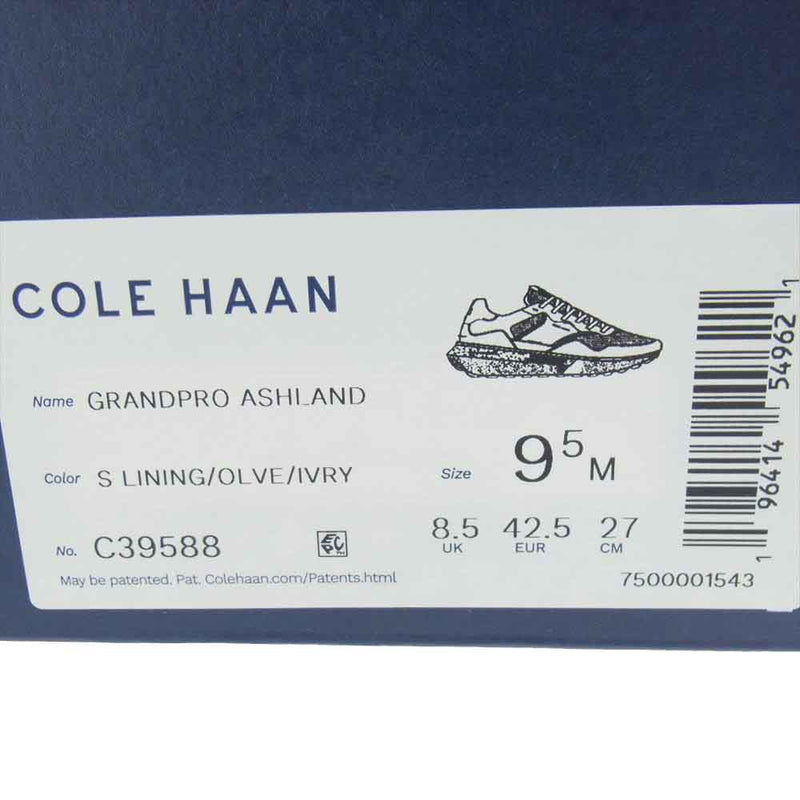 COLE HAAN コールハーン C39588 GRANDPRO ASHLAND グランドプロ アッシュランド スニーカー マルチカラー系 9 1/2M【新古品】【未使用】【中古】