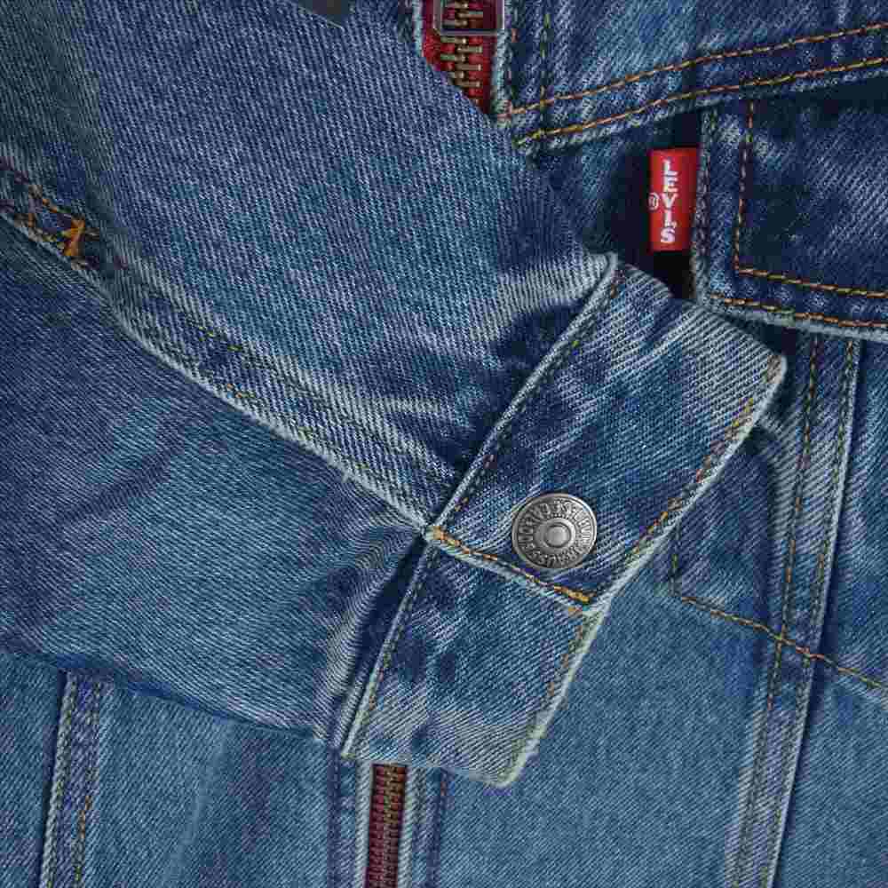 Levi's リーバイス A89900000 MCLAREN RACING COLLECTION マクラーレン レーシング コレクション ヘリテージ デニム トラッカー ジャケット インディゴブルー系 L【新古品】【未使用】【中古】