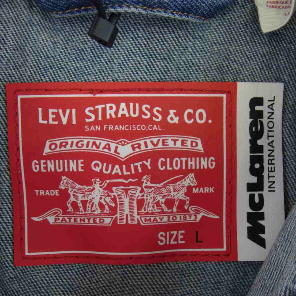 Levi's リーバイス A89900000 MCLAREN RACING COLLECTION マクラーレン レーシング コレクション ヘリテージ デニム トラッカー ジャケット インディゴブルー系 L【新古品】【未使用】【中古】