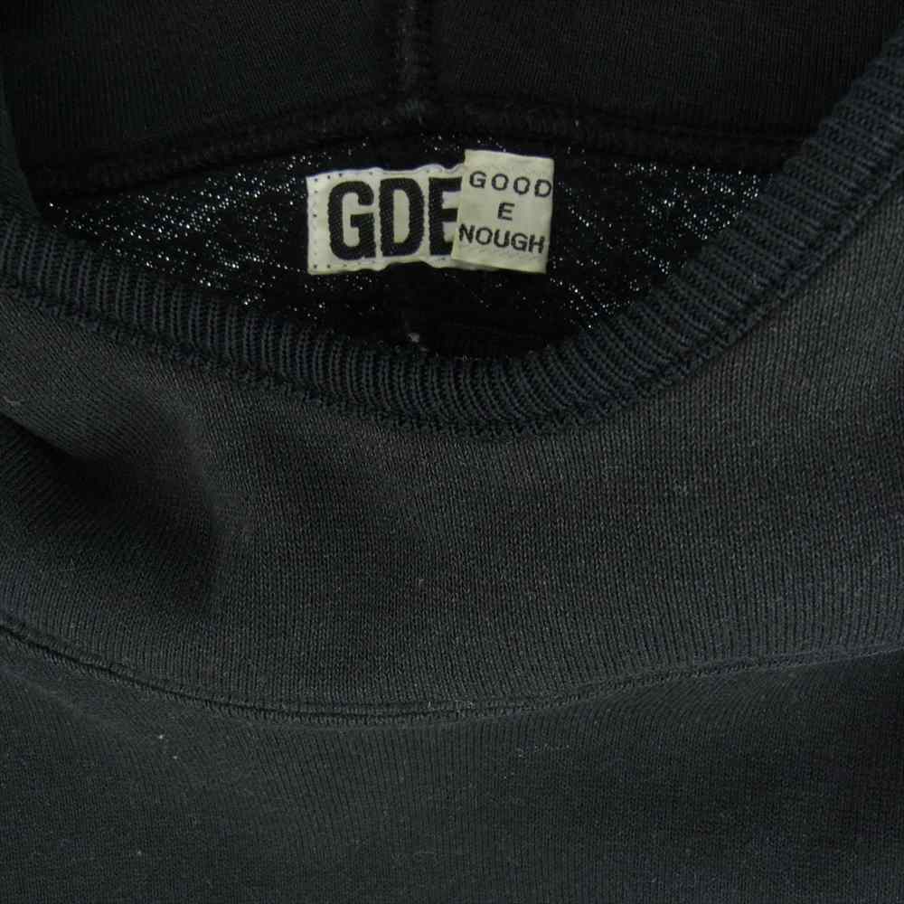 GOODENOUGH グッドイナフ 初期タグ Classics Trim HOODY クラシック ロゴ スウェット パーカー ブラック系 M【中古】