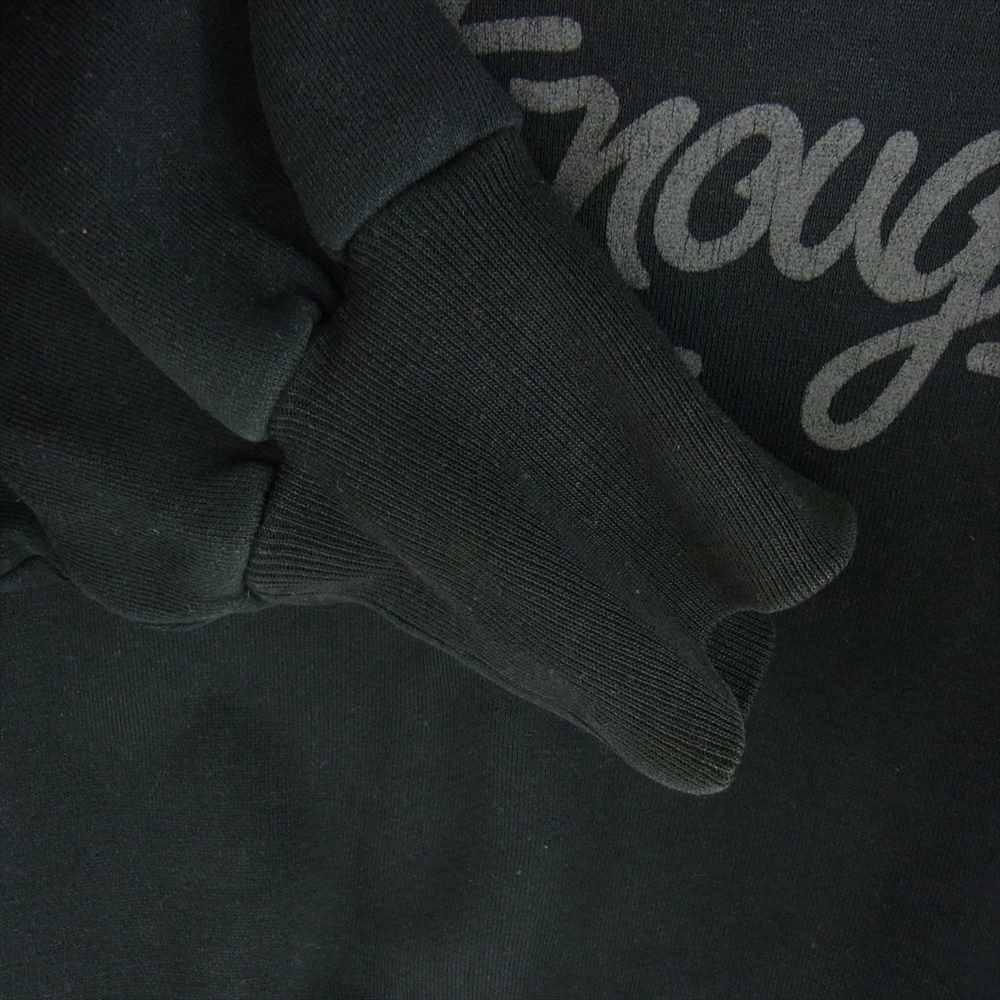 GOODENOUGH グッドイナフ 初期タグ Classics Trim HOODY クラシック ロゴ スウェット パーカー ブラック系 M【中古】