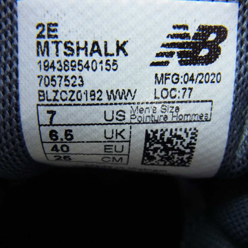 NEW BALANCE ニューバランス MTSHALK  Shando シャントゥ トレイルランニングシューズ 山道 25cm【中古】