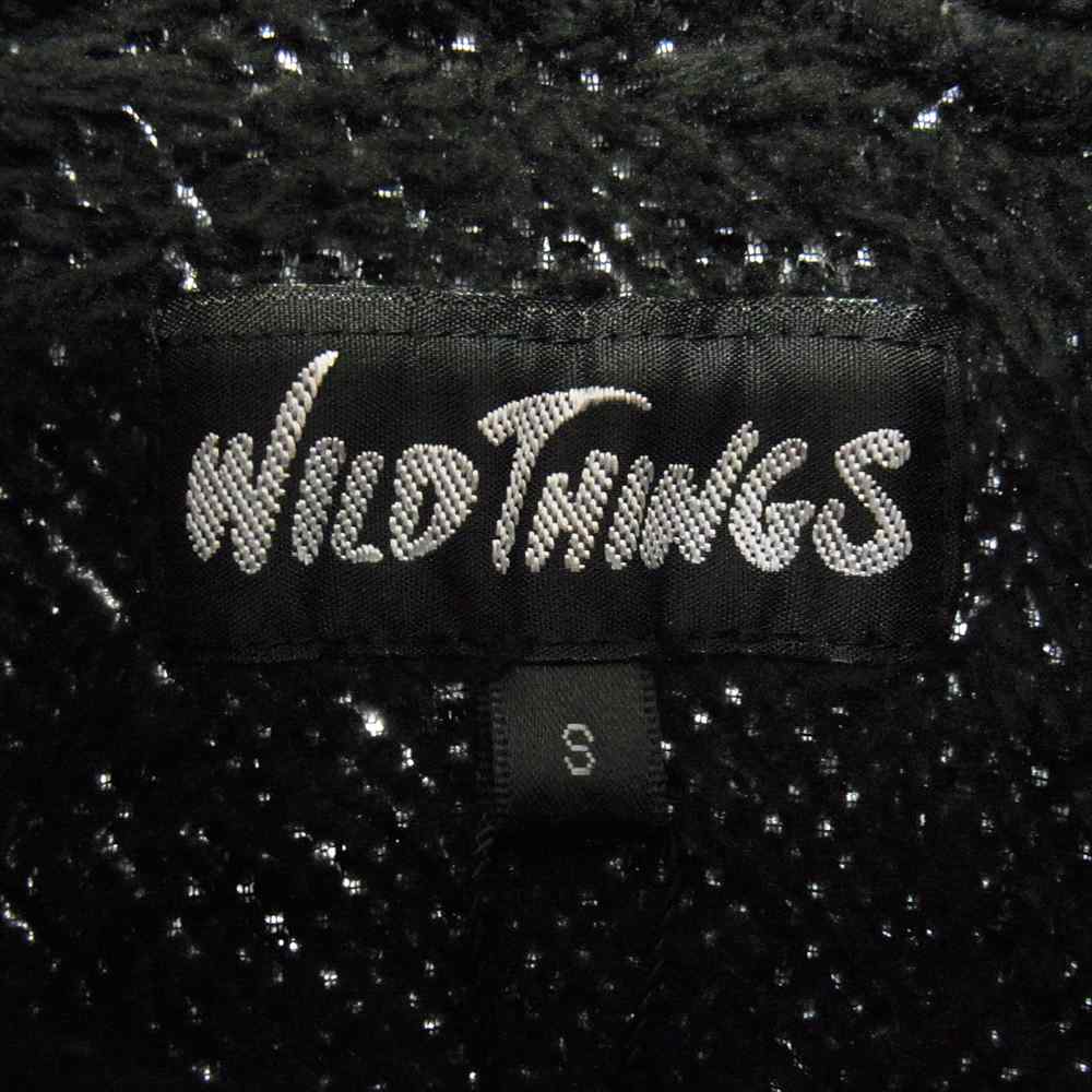 WILDTHINGS ワイルドシングス C483E0502  フリース ボア プルオーバー ジャケット パーカー ブラック系 S【極上美品】【中古】