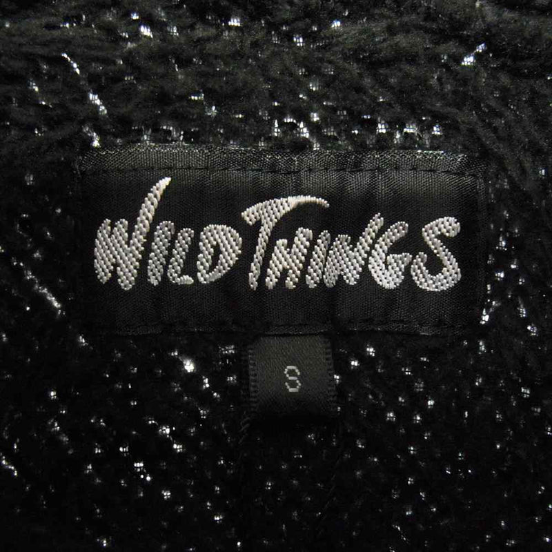 WILDTHINGS ワイルドシングス C483E0502  フリース ボア プルオーバー ジャケット パーカー ブラック系 S【極上美品】【中古】