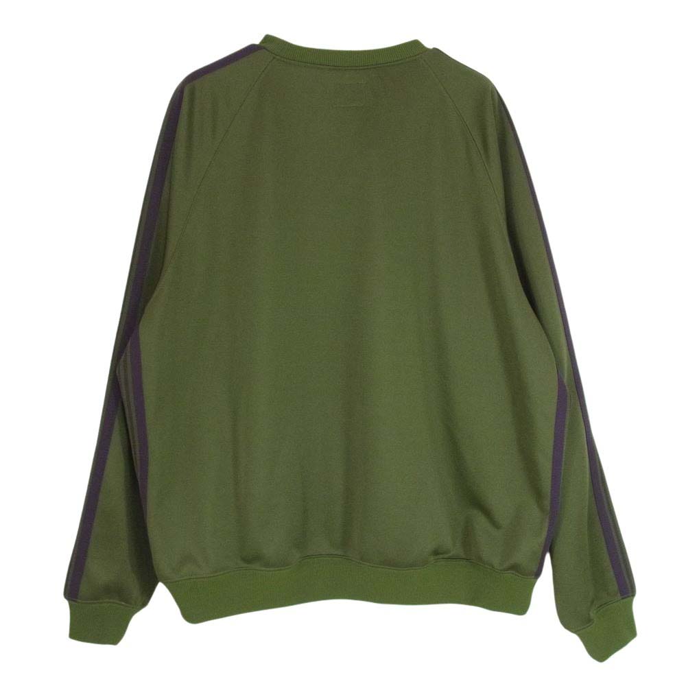 Needles ニードルス OT227  Track Crew Neck Shirt Poly Smooth クルーネック トラック シャツ グリーン系 M【中古】